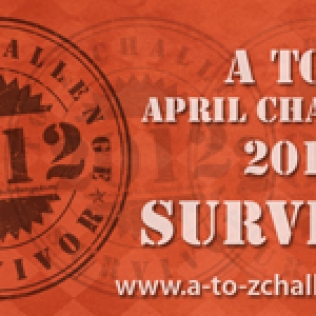 A to Z Survivor Badge 2012